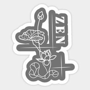 Zen Lotus Meditation Sticker